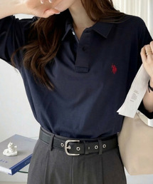 【U.S. POLO ASSN.】接触冷感 天竺 ポロシャツ