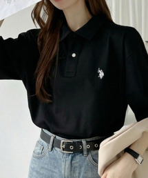 U.S. POLO ASSN.（ユーエスポロアッスン）の「【U.S. POLO ASSN.】接触冷感 天竺 ポロシャツ（ポロシャツ）」