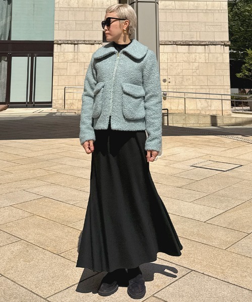 JENNE(ジェンヌ)の「シンプルバイアススカート(スカート・レディース・ブラック/グレー・SMALL/MEDIUM/LARGE)」の3枚目の写真
