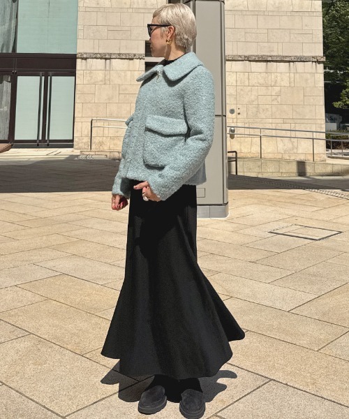 JENNE(ジェンヌ)の「シンプルバイアススカート(スカート・レディース・ブラック/グレー・SMALL/MEDIUM/LARGE)」の6枚目の写真