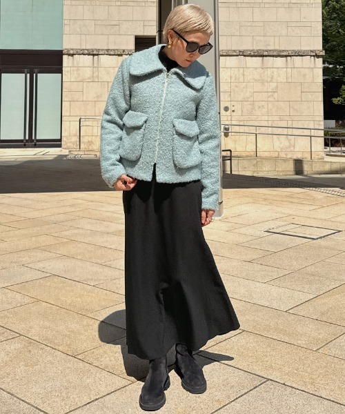 JENNE(ジェンヌ)の「シンプルバイアススカート(スカート・レディース・ブラック/グレー・SMALL/MEDIUM/LARGE)」の11枚目の写真