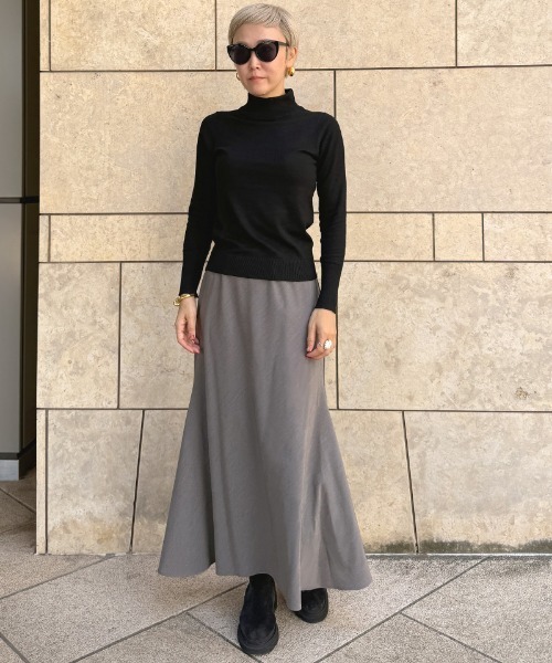 JENNE(ジェンヌ)の「シンプルバイアススカート(スカート・レディース・ブラック/グレー・SMALL/MEDIUM/LARGE)」の13枚目の写真