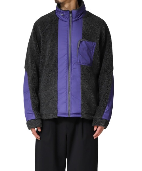 ARKnets（アークネッツ）の「MARMOT CAPITAL / マーモットキャピタル：BOA FLEECE JACKET：24FW-L4-02[PIE]（ブルゾン・メンズ・グレー・M/L）」の8枚目の写真