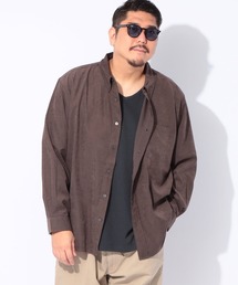 SAKAZEN（サカゼン）の「LOUIS CHAVLON (ルイシャブロン) ボタンダウン TNピーチ 長袖 シャツ ＆ 無地Vネック 半袖Tシャツ アンサンブル（アンサンブル）」