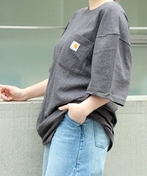 Carhartt（カーハート）の「【RES】【carhartt】カーハート Workwear 1/2-Sleeve T-Shirts ビッグシルエット ポケット半袖 ロゴ Tシャツ トップス K87（Tシャツ/カットソー・メンズ・チャコールグレー/ホワイト/グリーン系その他2・XL/M/S/L）」の16枚目の写真