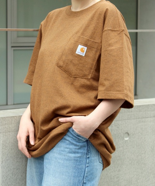 Carhartt（カーハート）の「【RES】【carhartt】カーハート Workwear 1/2-Sleeve T-Shirts ビッグシルエット ポケット半袖 ロゴ Tシャツ トップス K87（Tシャツ/カットソー・メンズ・チャコールグレー/ホワイト/グリーン系その他2・XL/M/S/L）」の18枚目の写真