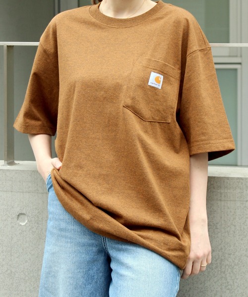 Carhartt（カーハート）の「【RES】【carhartt】カーハート Workwear 1/2-Sleeve T-Shirts ビッグシルエット ポケット半袖 ロゴ Tシャツ トップス K87（Tシャツ/カットソー・メンズ・チャコールグレー/ホワイト/グリーン系その他2・XL/M/S/L）」の19枚目の写真