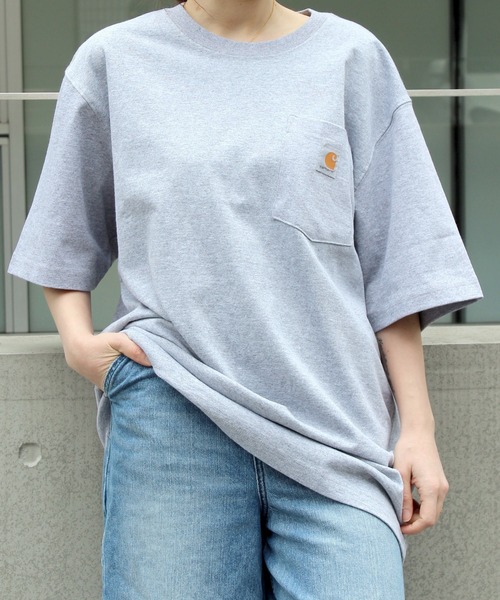 Carhartt（カーハート）の「【RES】【carhartt】カーハート Workwear 1/2-Sleeve T-Shirts ビッグシルエット ポケット半袖 ロゴ Tシャツ トップス K87（Tシャツ/カットソー・メンズ・チャコールグレー/ホワイト/グリーン系その他2・XL/M/S/L）」の20枚目の写真