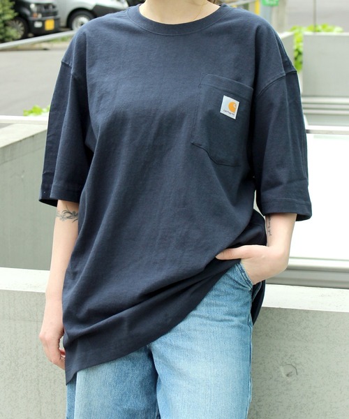 Carhartt（カーハート）の「【RES】【carhartt】カーハート Workwear 1/2-Sleeve T-Shirts ビッグシルエット ポケット半袖 ロゴ Tシャツ トップス K87（Tシャツ/カットソー・メンズ・チャコールグレー/ホワイト/グリーン系その他2・XL/M/S/L）」の22枚目の写真