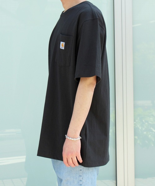 Carhartt（カーハート）の「【RES】【carhartt】カーハート Workwear 1/2-Sleeve T-Shirts ビッグシルエット ポケット半袖 ロゴ Tシャツ トップス K87（Tシャツ/カットソー・メンズ・チャコールグレー/ホワイト/グリーン系その他2・XL/M/S/L）」の9枚目の写真