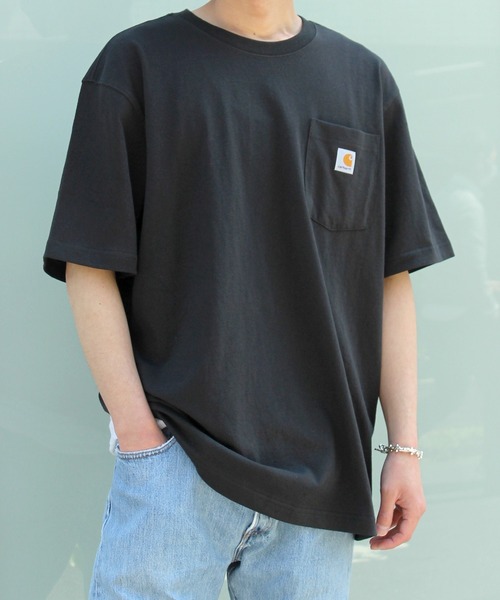 Carhartt（カーハート）の「【RES】【carhartt】カーハート Workwear 1/2-Sleeve T-Shirts ビッグシルエット ポケット半袖 ロゴ Tシャツ トップス K87（Tシャツ/カットソー・メンズ・チャコールグレー/ホワイト/グリーン系その他2・XL/M/S/L）」の10枚目の写真