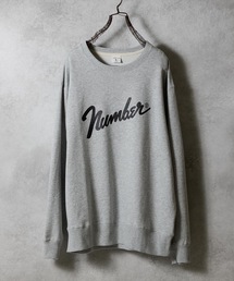 Number⑨ PRINTED CLASSIC CREWNECK SWEATSHIRT / ナンバーナイン ロゴプリント クラシック クルーネック スウェットシャツ