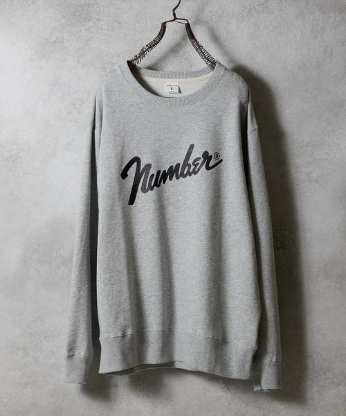 Number⑨ PRINTED CLASSIC CREWNECK SWEATSHIRT / ナンバーナイン ロゴ