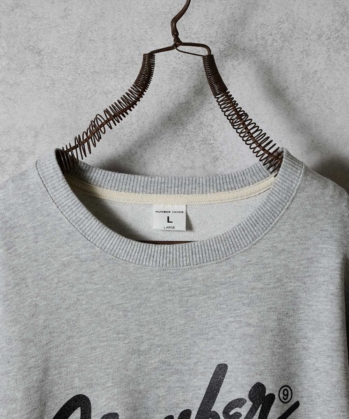 NUMBER (N)INE（ナンバーナイン）の「Number⑨ PRINTED CLASSIC CREWNECK SWEATSHIRT / ナンバーナイン ロゴプリント クラシック クルーネック スウェットシャツ（スウェット・メンズ・ブラック/トップグレー・M/L/XL）」の11枚目の写真