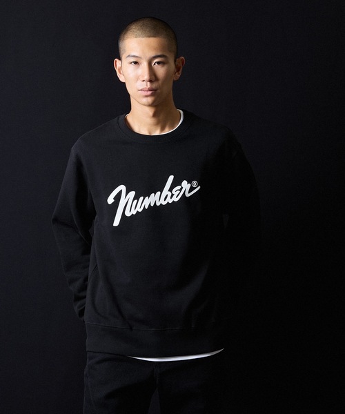 Number⑨ PRINTED CLASSIC CREWNECK SWEATSHIRT / ナンバーナイン ロゴ