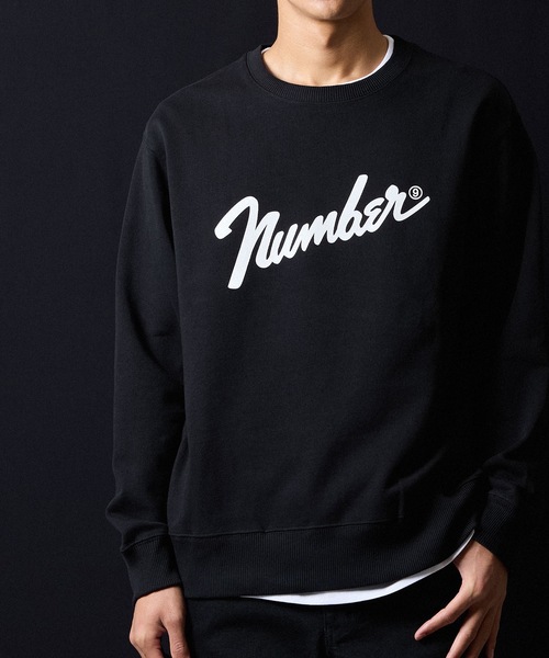 NUMBER (N)INE（ナンバーナイン）の「Number⑨ PRINTED CLASSIC CREWNECK SWEATSHIRT / ナンバーナイン ロゴプリント クラシック クルーネック スウェットシャツ（スウェット・メンズ・ブラック/トップグレー・M/L/XL）」の14枚目の写真