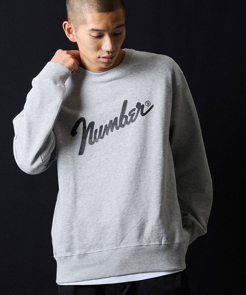 NUMBER (N)INE（ナンバーナイン）の「Number⑨ PRINTED CLASSIC CREWNECK SWEATSHIRT / ナンバーナイン ロゴプリント クラシック クルーネック スウェットシャツ（スウェット・メンズ・ブラック/トップグレー・M/L/XL）」の21枚目の写真