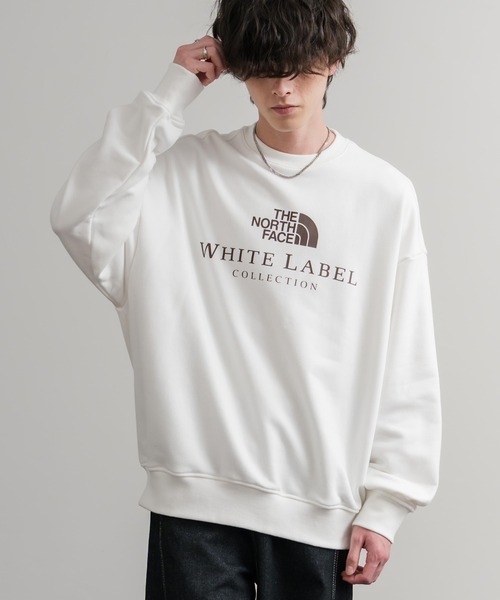 THE NORTH FACE(ザノースフェイス)の「日本未展開モデル THE NORTH FACE ザ・ノースフェイス WHITE LABEL ホワイトレーベル TNF SIGNATURE SWEATSHIRTS クルーネック長袖スウェットトレーナー(スウェット・メンズ・オフホワイト/ブラック/ライトグレー/ベージュ・M/L/XL/S)」の5枚目の写真