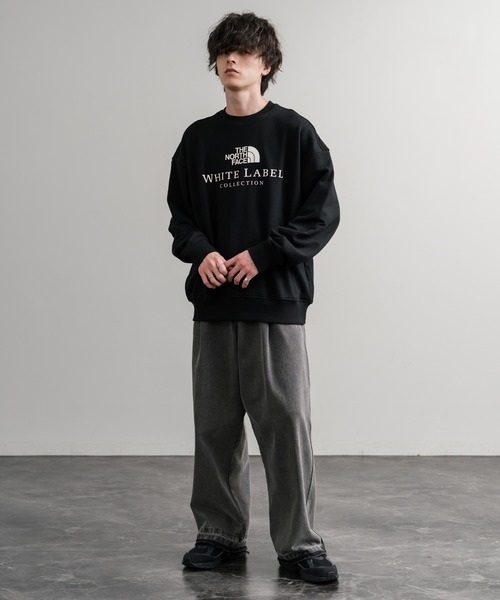 THE NORTH FACE(ザノースフェイス)の「日本未展開モデル THE NORTH FACE ザ・ノースフェイス WHITE LABEL ホワイトレーベル TNF SIGNATURE SWEATSHIRTS クルーネック長袖スウェットトレーナー(スウェット・メンズ・オフホワイト/ブラック/ライトグレー/ベージュ・M/L/XL/S)」の17枚目の写真