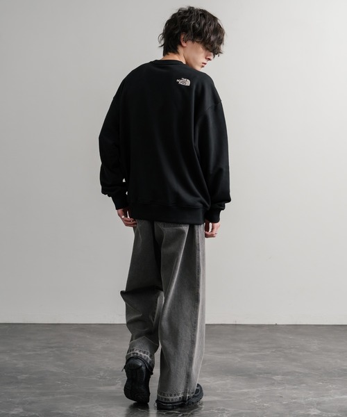 THE NORTH FACE(ザノースフェイス)の「日本未展開モデル THE NORTH FACE ザ・ノースフェイス WHITE LABEL ホワイトレーベル TNF SIGNATURE SWEATSHIRTS クルーネック長袖スウェットトレーナー(スウェット・メンズ・オフホワイト/ブラック/ライトグレー/ベージュ・M/L/XL/S)」の18枚目の写真