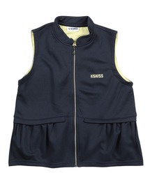 ブラック アンド ホワイト ダウン　ジップアップ ベスト メンズLL ブラック アンド ホワイト ダウン ジップアップ ベスト メンズLL