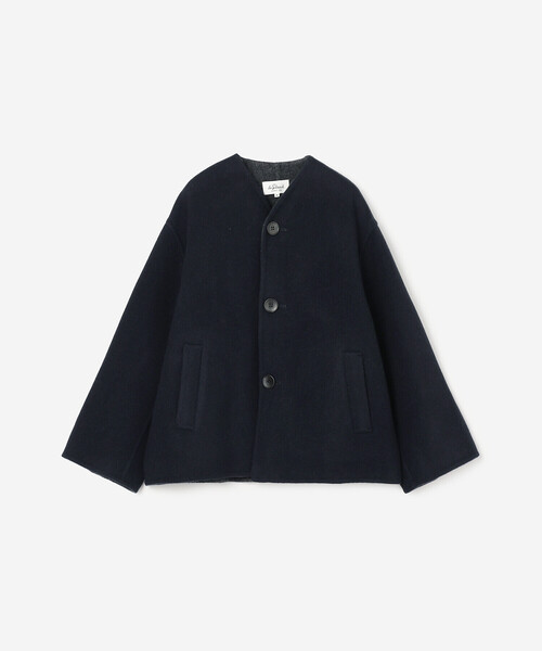 LE GLAZIK | ウールリバー ジャケット WOMEN（ノーカラージャケット