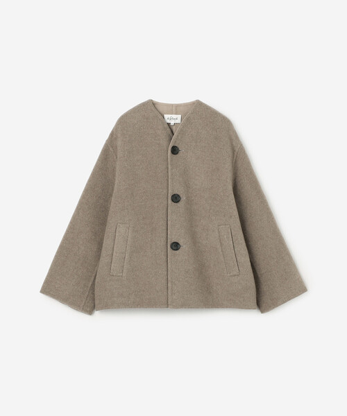 LE GLAZIK | ウールリバー ジャケット WOMEN（ノーカラージャケット