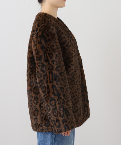 セール】レオパードファージャケット（その他アウター）｜Spick & Span