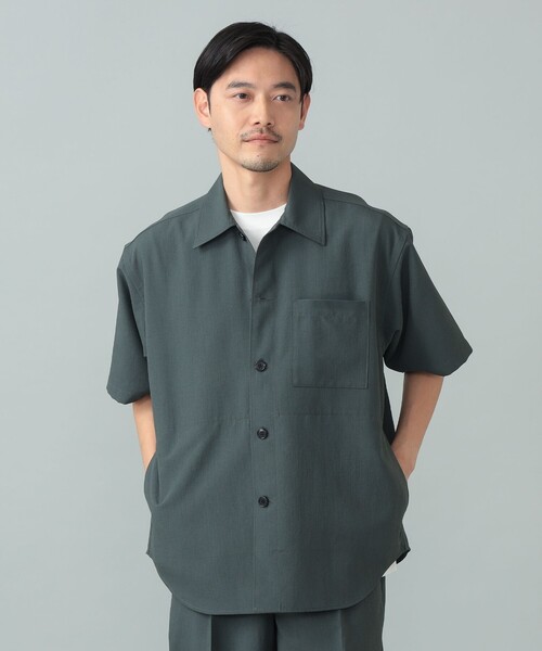 Traditional Weatherwear（トラディショナルウェザーウェア）の「Traditional Weatherwear / SHIRT 005 ドライ ショートスリーブシャツ（シャツ/ブラウス・メンズ・グリーン系その他5/ネイビー・MEDIUM/SMALL）」の20枚目の写真