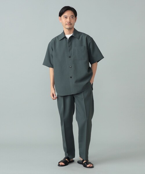 Traditional Weatherwear（トラディショナルウェザーウェア）の「Traditional Weatherwear / SHIRT 005 ドライ ショートスリーブシャツ（シャツ/ブラウス・メンズ・グリーン系その他5/ネイビー・MEDIUM/SMALL）」の5枚目の写真