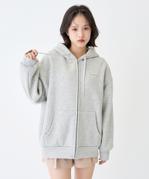 LOVETOXIC（ラブトキシック）の「裏ボアジップパーカ（パーカー・キッズ・ブラック/トップグレー・130cm/L:160cm/S:140cm/M:150cm）」の13枚目の写真
