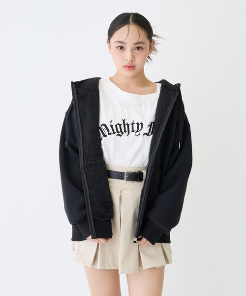 LOVETOXIC（ラブトキシック）の「裏ボアジップパーカ（パーカー・キッズ・ブラック/トップグレー・130cm/L:160cm/S:140cm/M:150cm）」の12枚目の写真