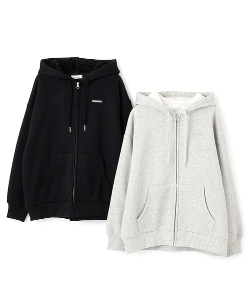 LOVETOXIC（ラブトキシック）の「裏ボアジップパーカ（パーカー・キッズ・ブラック/トップグレー・130cm/L:160cm/S:140cm/M:150cm）」の11枚目の写真
