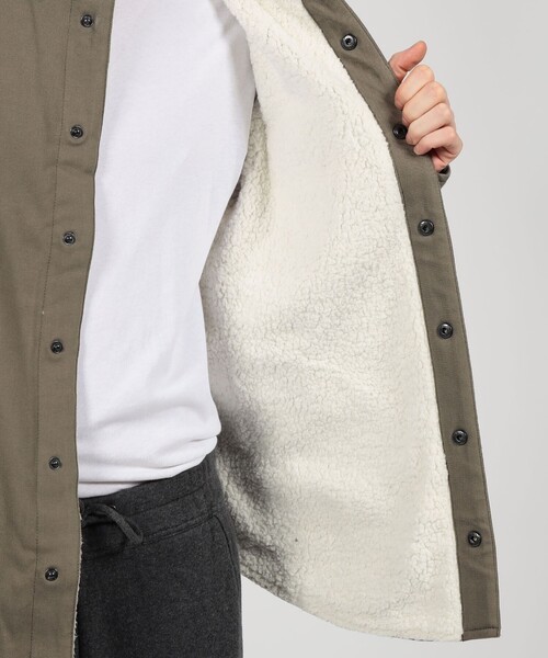 コットンテリー ボアシャツジャケット MWCT2120