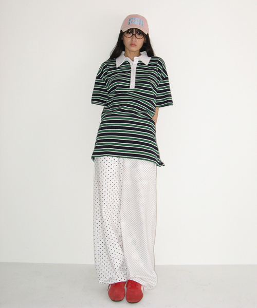 RONRON（ロンロン）の「MINI LOGO SWEAT JOGGER PANTS WHITE DOT（スウェットパンツ・レディース・その他・FREE）」の3枚目の写真