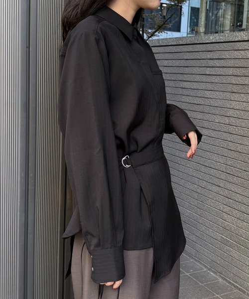 &g'aime（アンジェム）の「【&g'aime】レイヤードシャツ　Layered Shirt（シャツ/ブラウス・レディース・ブラック/ブラウン・FREE）」の9枚目の写真