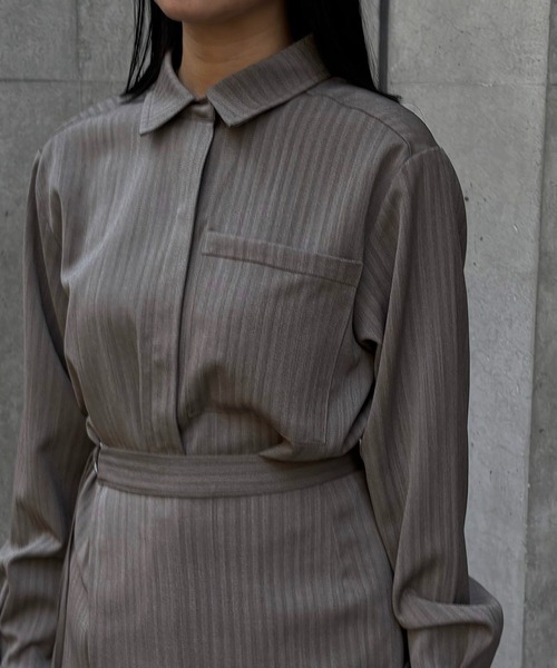 &g'aime（アンジェム）の「【&g'aime】レイヤードシャツ　Layered Shirt（シャツ/ブラウス・レディース・ブラック/ブラウン・FREE）」の20枚目の写真