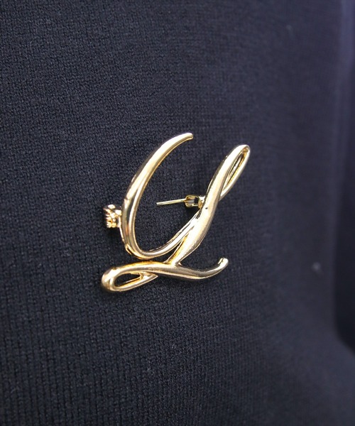 CLEAR BASIC（クリアベーシック）の「ブローチ付きハイネックニットトップス＆チュールキャミセット[大人 フェミニン 上品]≪AW新作≫（ニット/セーター・レディース・ブラック/アイボリー/ブラウン・F）」の13枚目の写真