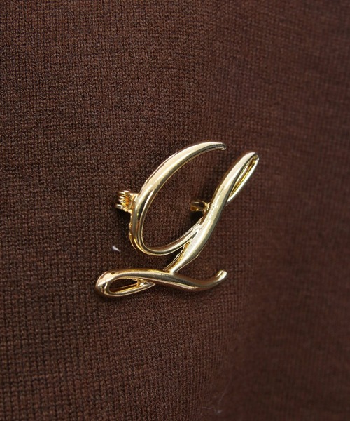 CLEAR BASIC（クリアベーシック）の「ブローチ付きハイネックニットトップス＆チュールキャミセット[大人 フェミニン 上品]≪AW新作≫（ニット/セーター・レディース・ブラック/アイボリー/ブラウン・F）」の16枚目の写真