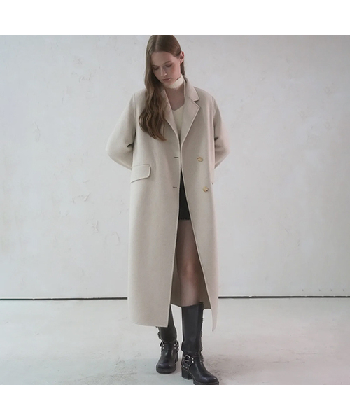 Crover Handmade Wool Coat IVORY（チェスターコート）｜AVANDRESS