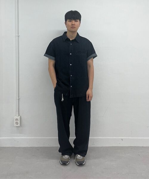 Millo Archive（ミロ アーカイブ）の「イージードロップデニムシャツ[ブラック]（シャツ/ブラウス・メンズ・その他・LARGE/X-LARGE/MEDIUM）」の9枚目の写真