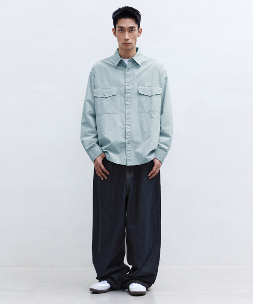 F.ILLUMINATE（フィルミネイト）の「デイリーポケットシャツ-スカイブルー（シャツ/ブラウス・レディース・その他・SMALL/MEDIUM/LARGE）」の4枚目の写真