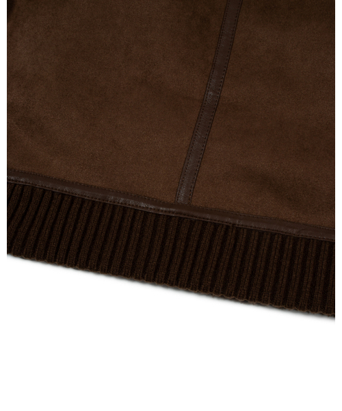 MOAA(モア)の「Cropped Faux Shearling Jacket (WALNUT)(ムートンコート・レディース・その他・SMALL/MEDIUM)」の5枚目の写真