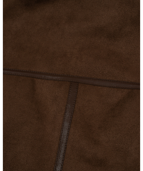 MOAA(モア)の「Cropped Faux Shearling Jacket (WALNUT)(ムートンコート・レディース・その他・SMALL/MEDIUM)」の6枚目の写真