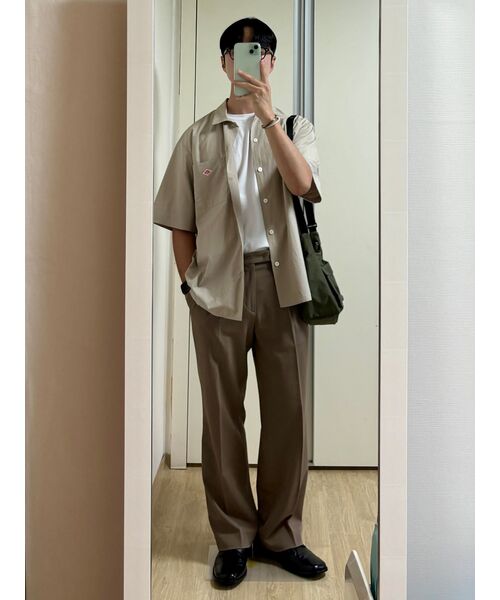 MUSINSA STANDARD(ムシンサスタンダード)の「ワイドヒドゥンバンディングスラックス【ダスティベージュ】(スラックス・メンズ・その他・40/38/42/36/34/28/29/32/30/31/33/26/27)」の22枚目の写真