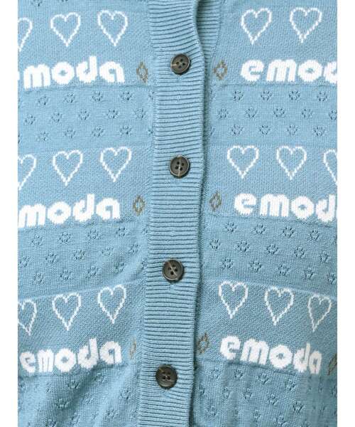EMODA(エモダ)の「アイレットロゴツインニット(ニット/セーター・レディース・ブルー/グレー/ネイビー/ピンク・FREE)」の13枚目の写真