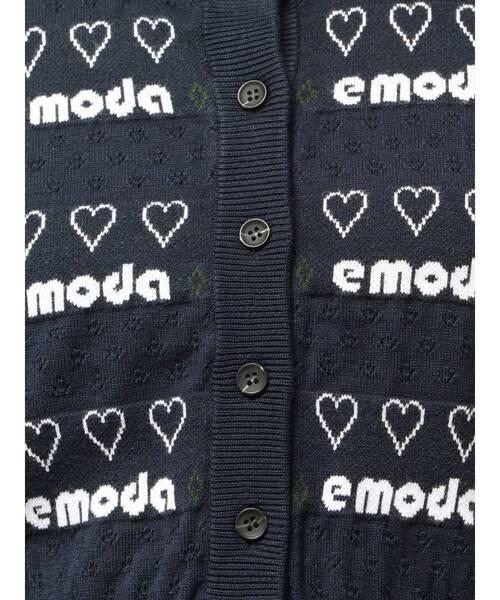EMODA(エモダ)の「アイレットロゴツインニット(ニット/セーター・レディース・ブルー/グレー/ネイビー/ピンク・FREE)」の7枚目の写真