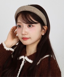 ammy.（エイミードット）の「【 ammy. / エイミードット 】 ナチュラル メランジ ウール カチューシャ（カチューシャ）」