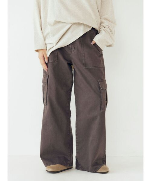 Ungrid(アングリッド)の「ウォッシュデザインカーゴパンツ(その他パンツ・レディース・ブラウン/カーキ・SMALL/MEDIUM)」の10枚目の写真