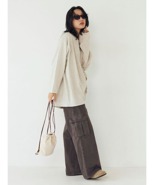 Ungrid(アングリッド)の「ウォッシュデザインカーゴパンツ(その他パンツ・レディース・ブラウン/カーキ・SMALL/MEDIUM)」の15枚目の写真